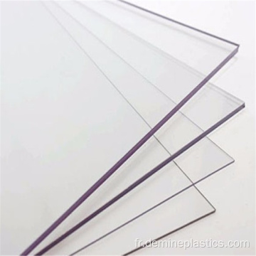 Feuille de séparation en polycarbonate transparent solide en cristal personnalisé